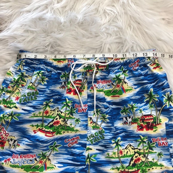 Big Dogs Novelty Swim Trunks Board Shorts Hawaii - Picture 7 of 12